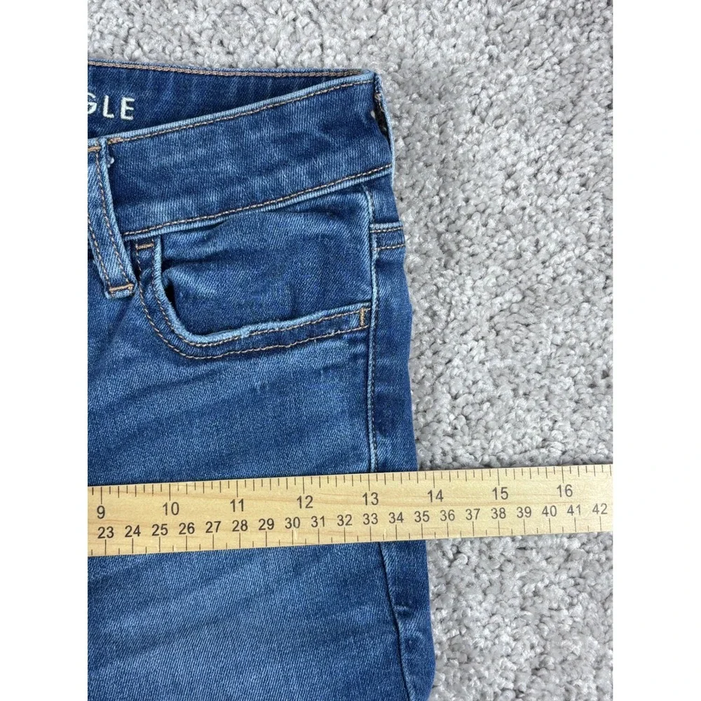 American Eagle Jeggings Size 00 Short Next‎ Level Stretch Blue Denim